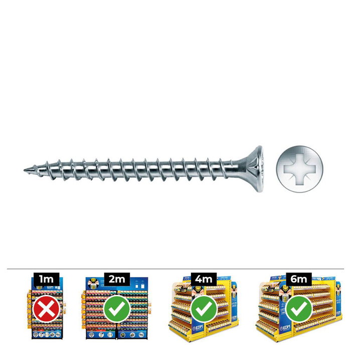 CELO Boîte de vis Vlox Fraisée 5 x 30 mm, 250 Unités