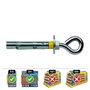 Celo 9845da Anclaje Dynabolt à Œil Ø8 x 45 mm Zincé, Boîte de 25 Unités