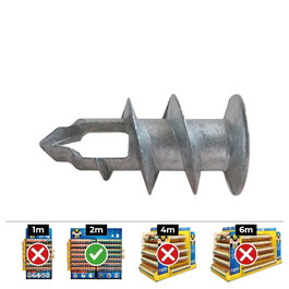 Celo GKdz Taco métallique pour plaque de plâtre Ø4-5 x 37 mm, boîte de 50 unités, acier