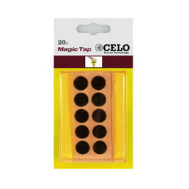 Celo Bouchons adhésifs blancs Ø 13 mm - Boîte de 200 unités