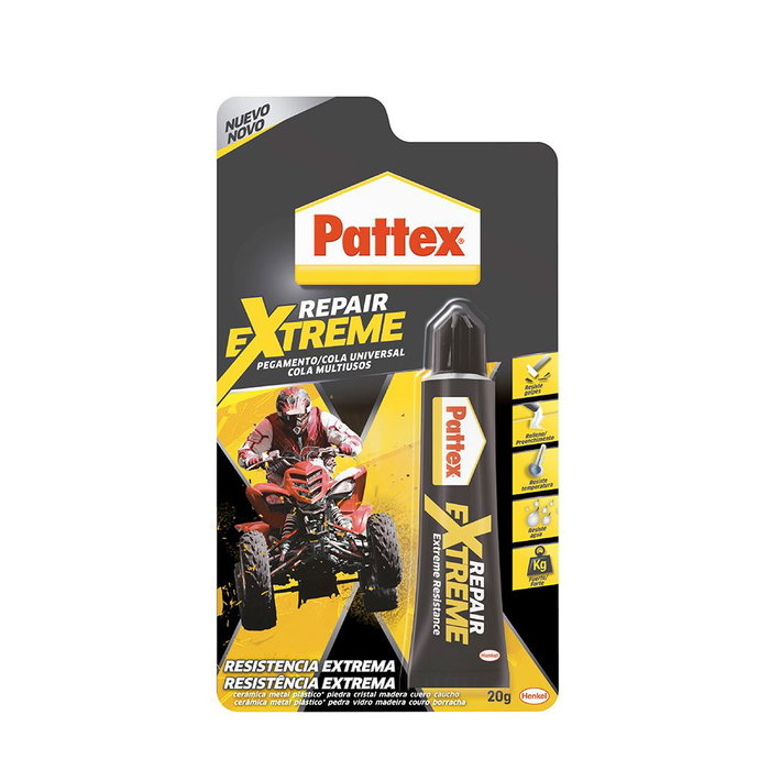 Pattex Repair Extreme 20g Colle Extra-Forte Transparente Résistance 60kg/cm² - 2146096 Pattex Repair Extreme 20g Colle Extra-Forte Transparente Résistance 60kg/cm² - 2146096