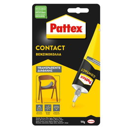 Pattex Contact Colle de contact transparente 50 g