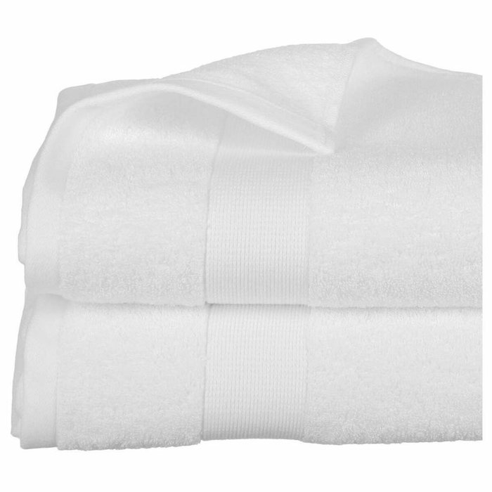 Serviette de toilette Atmosphera Coton Blanc 450 g/m² (100 x 150 cm) Serviette de toilette Atmosphera Coton Blanc 450 g/m² (100 x 150 cm)