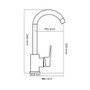 Mitigeur EDM 01140 Argenté Acier inoxydable Laiton Zinc