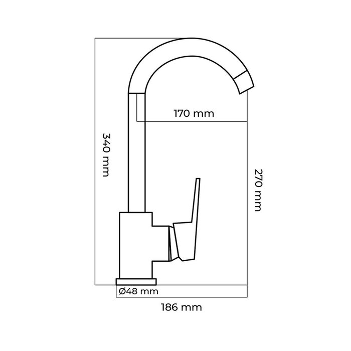Mitigeur EDM 01140 Argenté Acier inoxydable Laiton Zinc