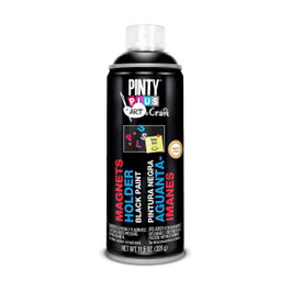 Pinty Plus Peinture en spray Art & Craft noire supporte les aimants 400 ml