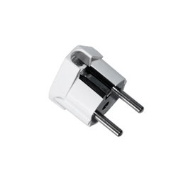 Solera Clavija tipo f t/tl salida lateral 4,8mm. 16a blanca (envasado)