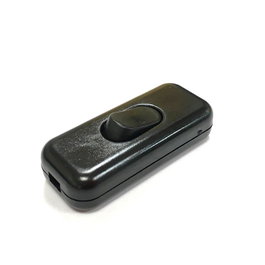 Edm Interrupteur de passage noir 3A 250V en polypropylène 26x15x60 mm