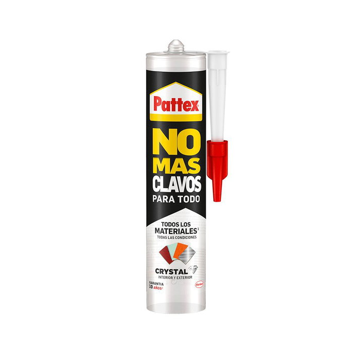 Pattex No más clavos cristal adhésif transparent 290 g technologie Flex Tec pour verre Pattex No más clavos cristal adhésif transparent 290 g technologie Flex Tec pour verre