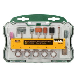 Koma Tools Set de 40 accessoires pour mini outil multiusage, gamme Brico series