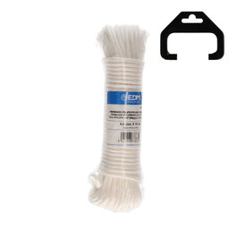 Edm Corde tressée en polypropylène blanc 4,5 mm x 15 m