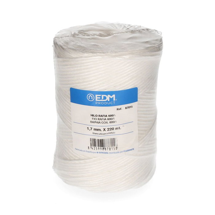 Bobine de fil EDM Blanc Raphia polypropylène Bobine de fil EDM Blanc Raphia polypropylène