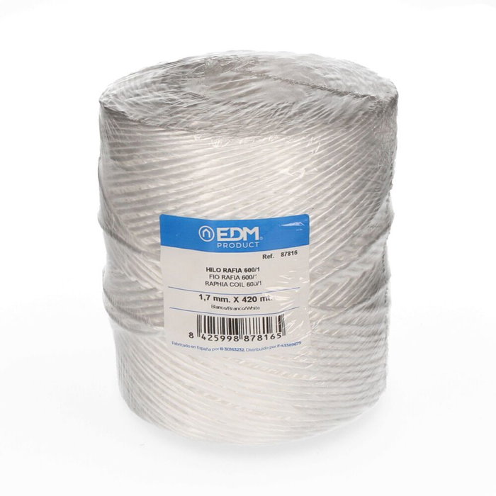 Bobine de fil EDM Blanc Raphia polypropylène Bobine de fil EDM Blanc Raphia polypropylène