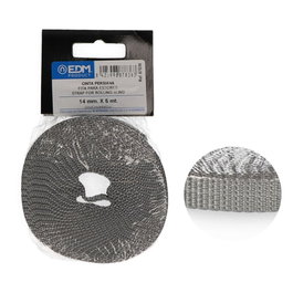 Edm Bande pour store mini grise 14 mm x 5 m