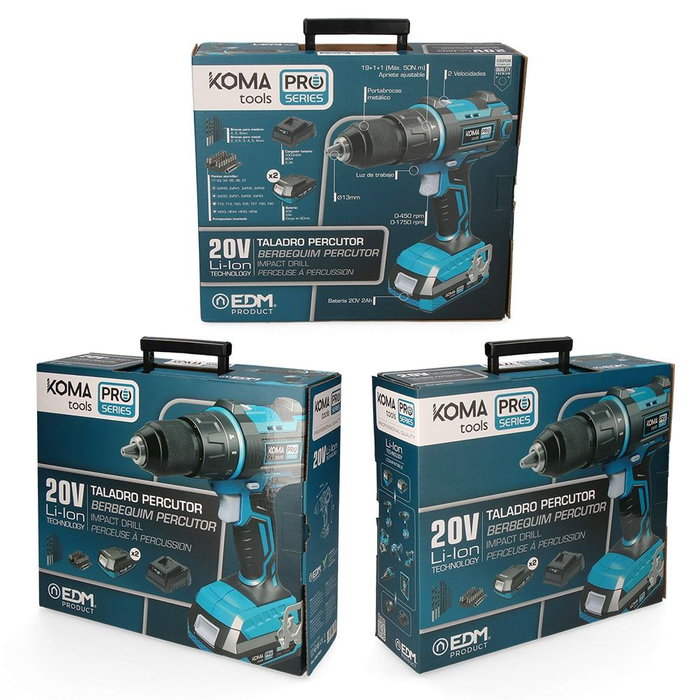 Perceuse à Percussion Koma Tools 20 V Perceuse à Percussion Koma Tools 20 V