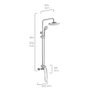 EDM Product Robinet EDM 1 douchette avec tube d'écoulement