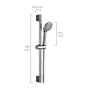 Colonne de douche EDM 01147 Argenté Plastique