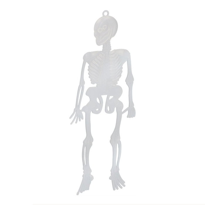 Articasa Lot de 10 squelettes Halloween brillent dans le noir, 15 cm Articasa Lot de 10 squelettes Halloween brillent dans le noir, 15 cm