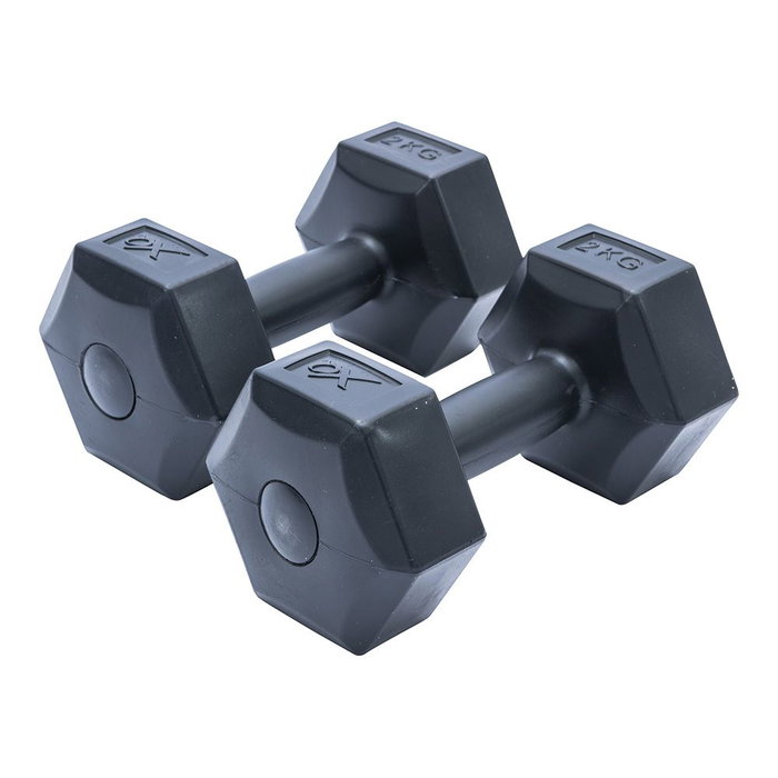 Xqmax Set de 2 haltères 2 kg en ciment noir - Accessoires de gym Xqmax Set de 2 haltères 2 kg en ciment noir - Accessoires de gym