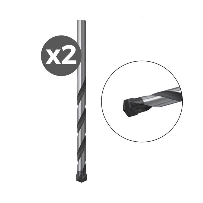 Fischer Ensemble de forets 530575 Pierre 60 mm Béton 2 Unités