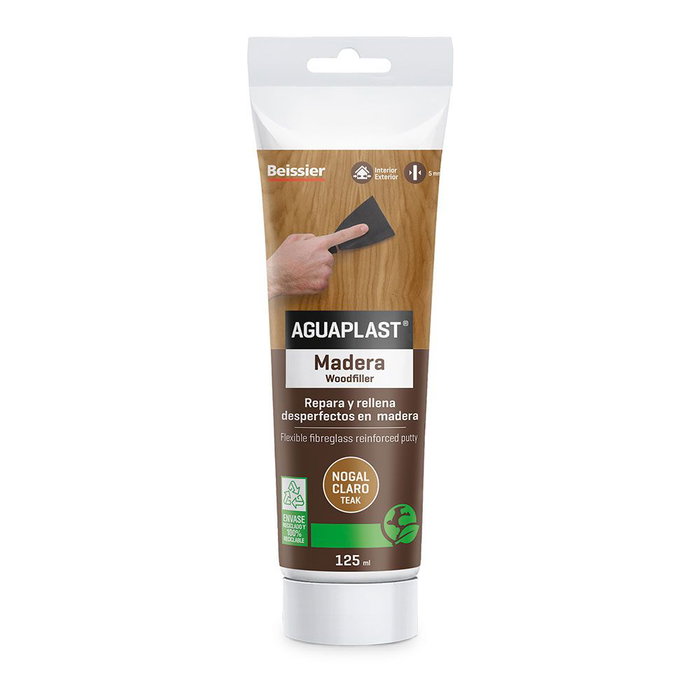 Aguaplast Masilla para madera nogal claro 125 ml Aguaplast Masilla para madera nogal claro 125 ml