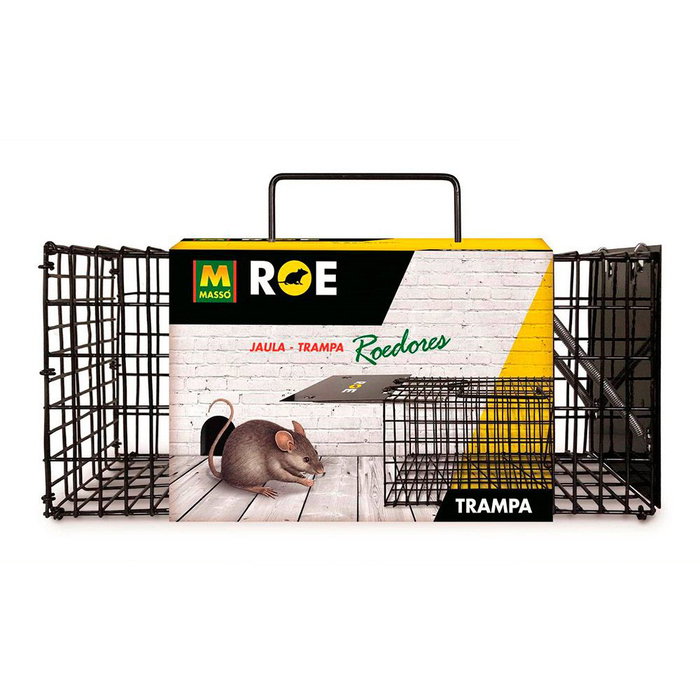 Massó Cage piège à rats et souris vivante réutilisable 30,5 x 12,7 cm acier galvanisé Massó Cage piège à rats et souris vivante réutilisable 30,5 x 12,7 cm acier galvanisé
