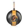 Wok Secret de Gourmet Noir Acier inoxydable Ø 35 cm