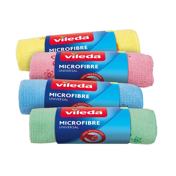 Vileda Multi roll Lavette en microfibres couleurs assorties