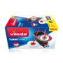 Vileda Turbo smart Set de serpillière avec seau 5 L, polypropylène double couche, gris/rouge
