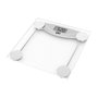 Edm Bâti de Salle de Bain Digital Transparent Max 180 kg Pèse-Personne en Verre avec Écran LCD