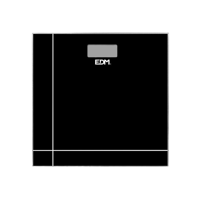 Edm Balance digitale de salle de bain noir verre max 180kg - Modèle Baño Edm Balance digitale de salle de bain noir verre max 180kg - Modèle Baño