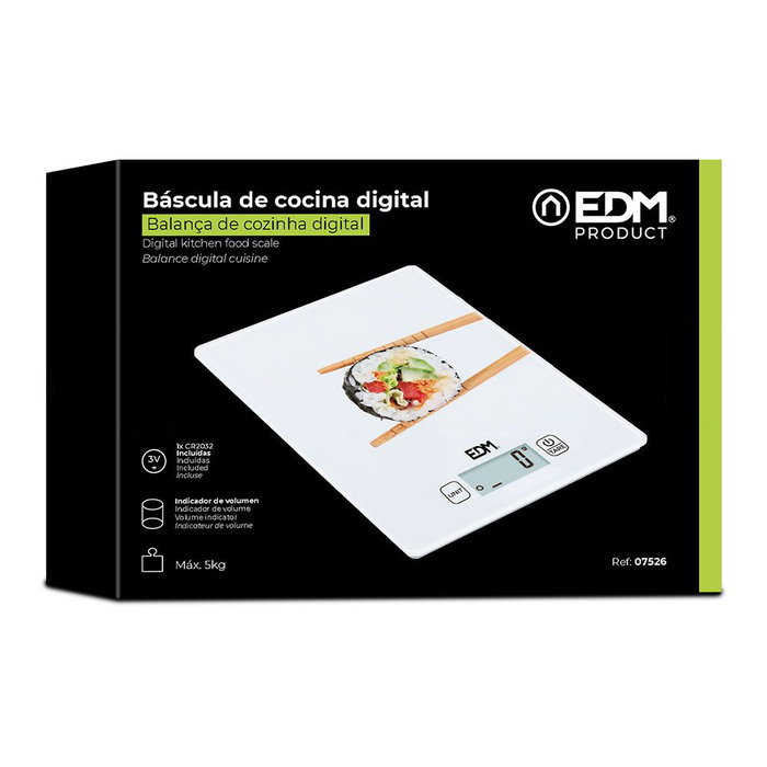 balance de cuisine EDM 07526 Blanc 5 kg balance de cuisine EDM 07526 Blanc 5 kg