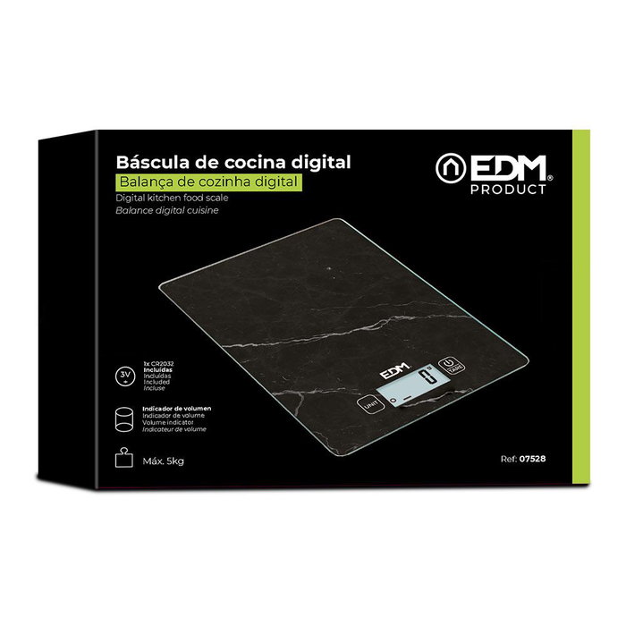 balance de cuisine EDM 07528 Noir 5 kg balance de cuisine EDM 07528 Noir 5 kg