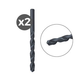 Fischer Lot de 2 forets pour métaux HSS-R DIN 338 ø2,50 x 30/57 mm