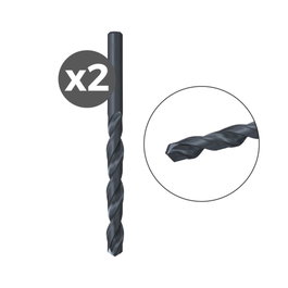 Fischer Lot de 2 forets pour métaux HSS-R DIN 338 Ø 4,00 mm x 43/75 mm
