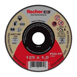 Fischer Disco de coupe FCD Performance pour acier inoxydable ø125 x 1,0 x 22,23 mm