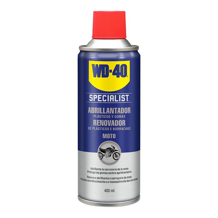 WD-40 Brillance silicone 400 ml spray entretien moto prévention craquelures caoutchouc WD-40 Brillance silicone 400 ml spray entretien moto prévention craquelures caoutchouc