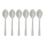 Secret Of Gourmet Lot de 6 petites cuillères moka Precision silver 9,5 cm