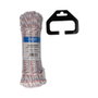 Edm Corde tressée en nylon blanche avec points, calibre 6 mm x 15 m, tricolore