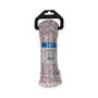 Edm Corde tressée en nylon blanche avec points, calibre 6 mm x 15 m, tricolore