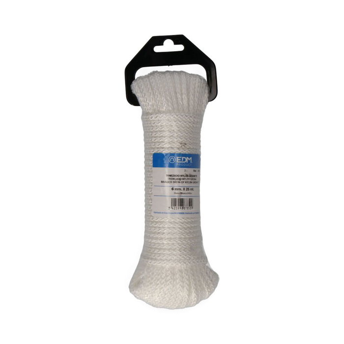 écheveau tressé EDM 87850 Blanc Nylon 25 m écheveau tressé EDM 87850 Blanc Nylon 25 m