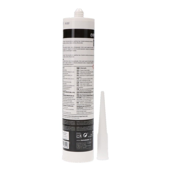 Edm Silicona universelle acétique translucide antimoho 280 ml Edm Silicona universelle acétique translucide antimoho 280 ml