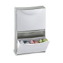 Terry Zapatero modulable blanc 51x19x39 cm en polypropylène pour 3 paires de chaussures