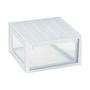 Caisson à Tiroirs Terry LightDrawer L Polyvalents Blanc Transparent polypropylène Plastique 39,6 x 39 x 21,3 cm