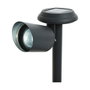 Lumineo Estaca solaire LED Aluminium Noir 3 Lm 6400K