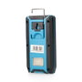 Koma Tools Lampe torche LED professionnelle 10 W 500 lm rechargeable avec crochet + aimant fonction power bank IP44 bleu