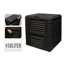 Progarden Boîte de compostage noire 450 l