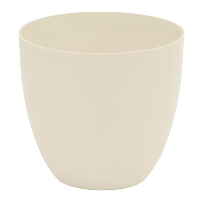 Plastiken Pot de fleurs modèle bol écru Ø22 cm Plastiken Pot de fleurs modèle bol écru Ø22 cm
