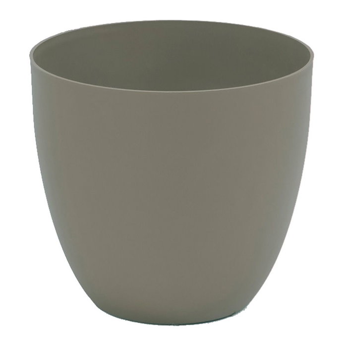 Plastiken Maceta de modèle bol taupé ø26 cm Plastiken Maceta de modèle bol taupé ø26 cm