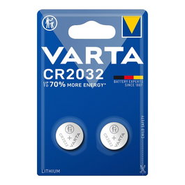 Varta CR2032 Pile bouton au lithium 3V 220 mAh diamètre 20 x 3,2 mm blister 2 unités